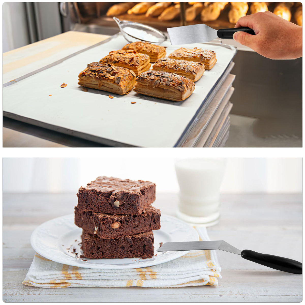 RCMo ergonomic handle mini turner, comfortable grip during long cooking sessions.