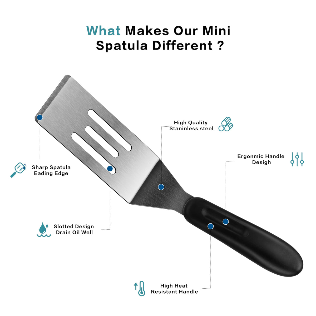 RCMo solid blade spatulas ideal for cutting brownies and lasagna