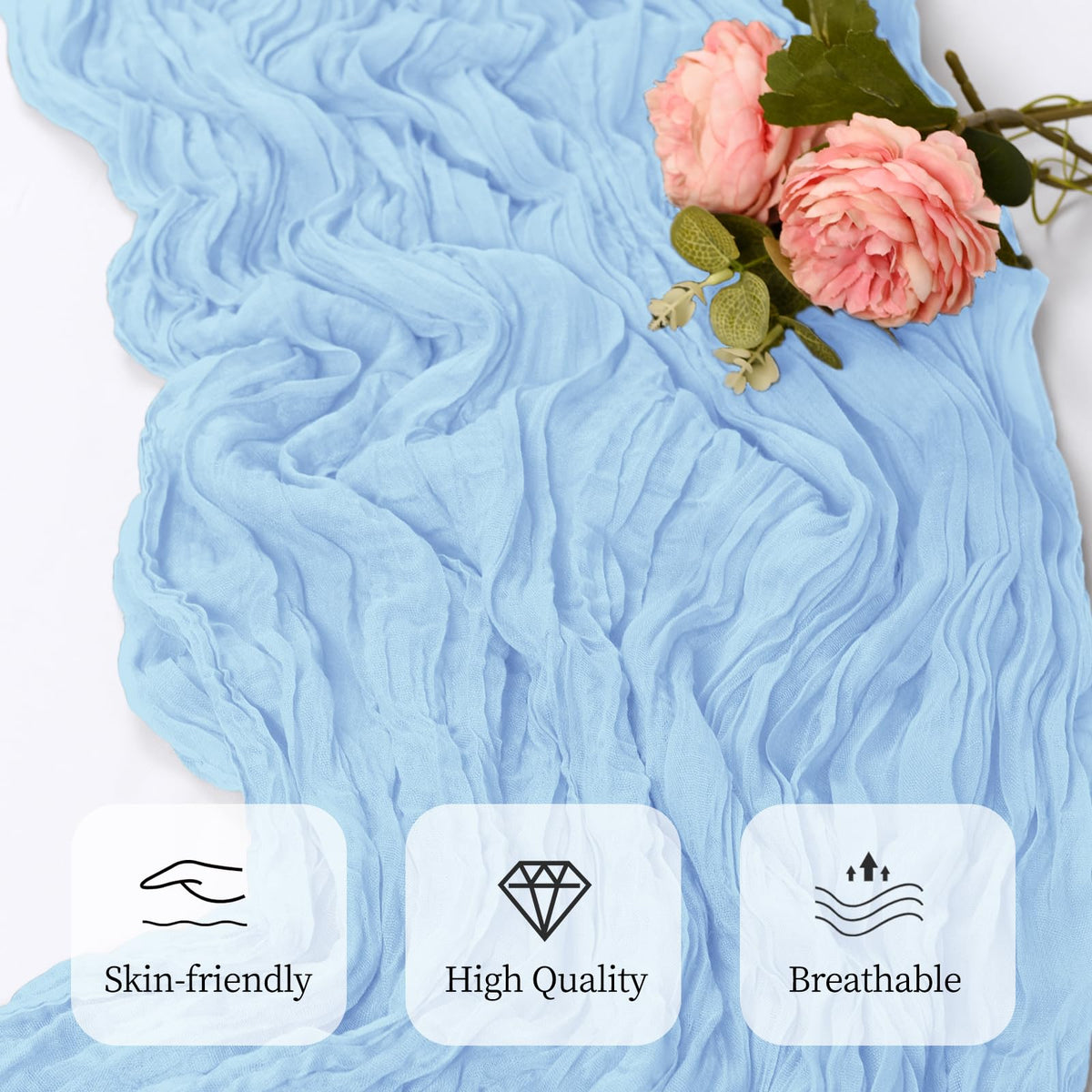 RealBox 108-inch table runner covers most tables for seamless setup.