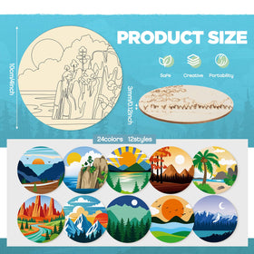 Reallnaive marker set delivers vibrant colors for landscape coaster art