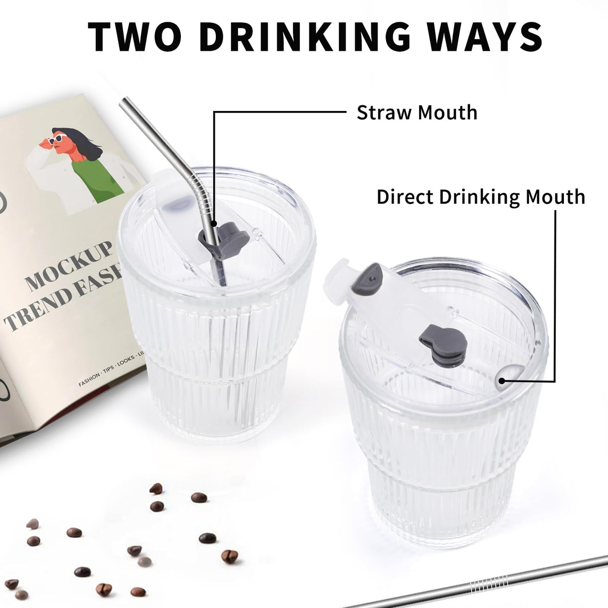 RÉΑLWÁY unbreakable plastic cups 16oz ideal for travel and daily use.