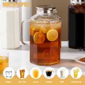 Rechano borosilicate glass carafe built for durable hot and cold beverages.