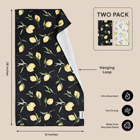 RECYCO waffle towel in kitchen setup, ready for drying dishes or spills.