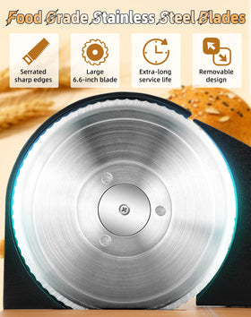Redants manual bread slicer cream with guide rails enables easy artisan loaf slicing