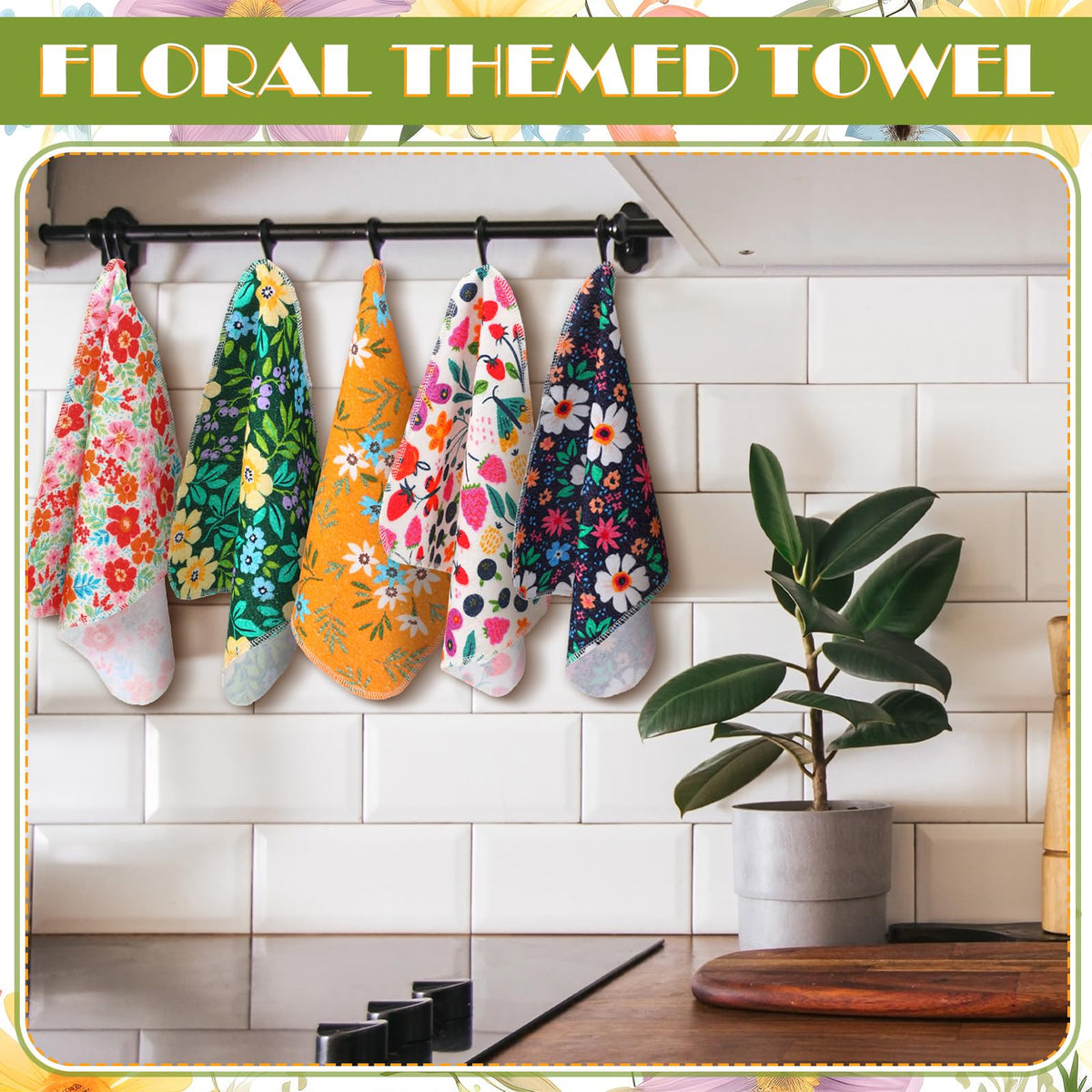 Redbaker 10x12 inch towels for drying dishes and surfaces.