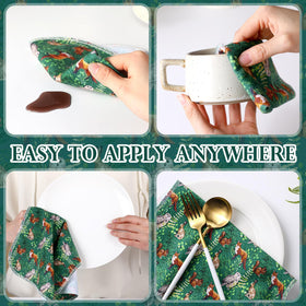 Redbaker absorbent cotton flannel towels ideal for quick spills.