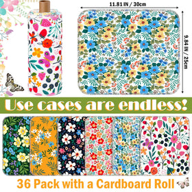 Redbaker floral design closeup shows vibrant pattern for cheerful cleaning.
