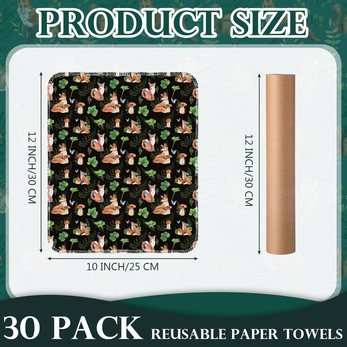 Redbaker 10x12 inch towels great for countertops and drying.