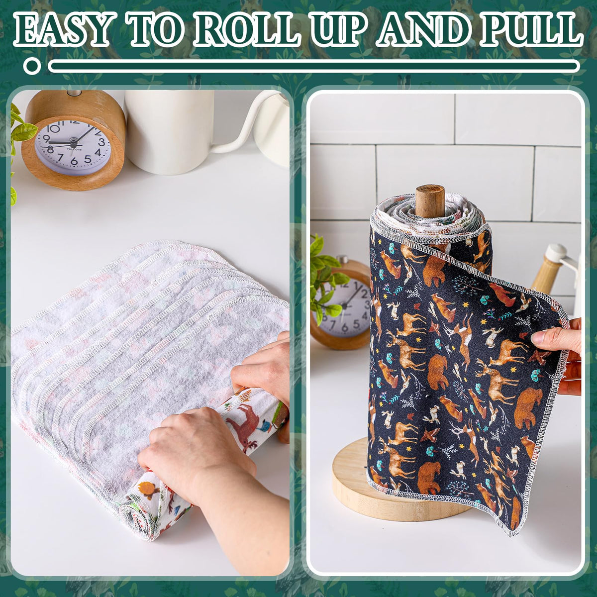 Redbaker washable napkins reduce waste and messes.