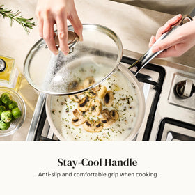 Redchef even-heat bottom design delivers consistent heating across meals.