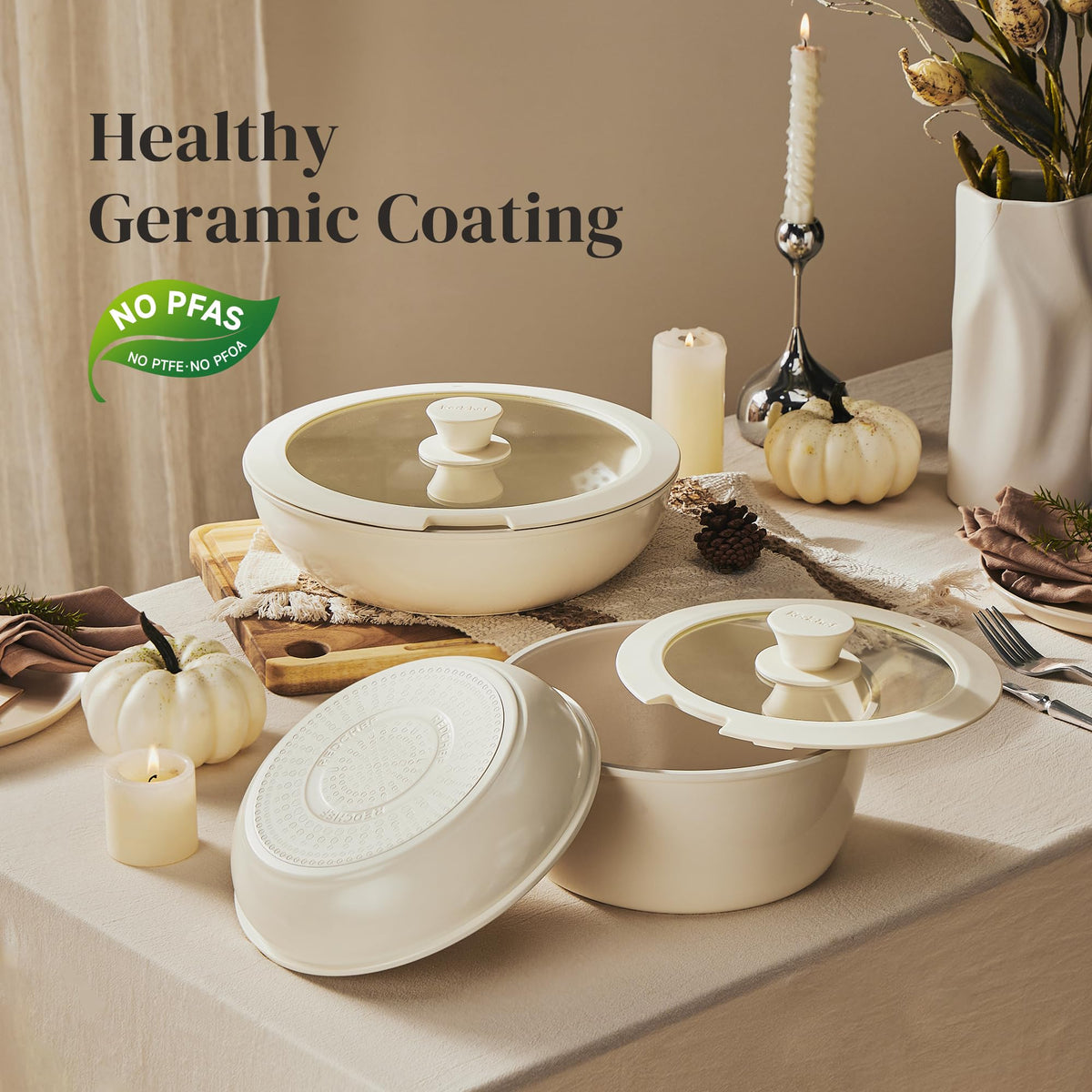 Redchef stackable cookware perfect for compact RV storage and tidy cabinets