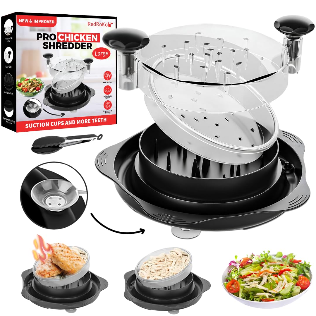 RedRoko large chicken shredder tool twist — easy, fast shredding for cooked meat