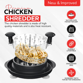 RedRoko removable clear tray for lifting shredded meat easily