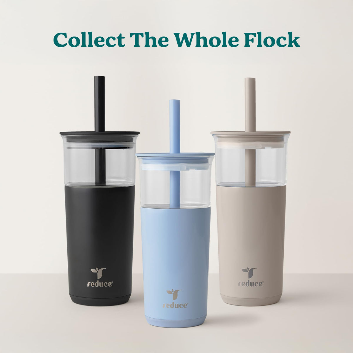 Reduce Aspen glass tumbler is dishwasher-safe for easy cleaning.