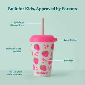 REDUCE GoGo's dishwasher-safe cups simplify cleanup after meals and adventures.