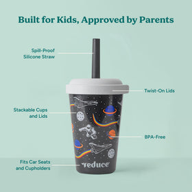 REDUCE GoGo's travel-friendly kid tumbler with cupholder compatibility for on-the-go hydration.