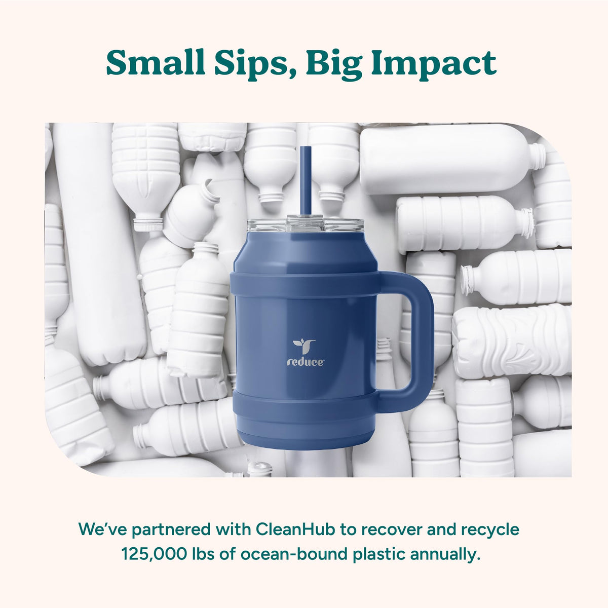 REDUCE Cold1 inner ounce markings for easy hydration tracking.