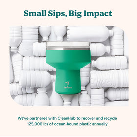 REDUCE Saltini 360 lid offers sipping freedom without spills.