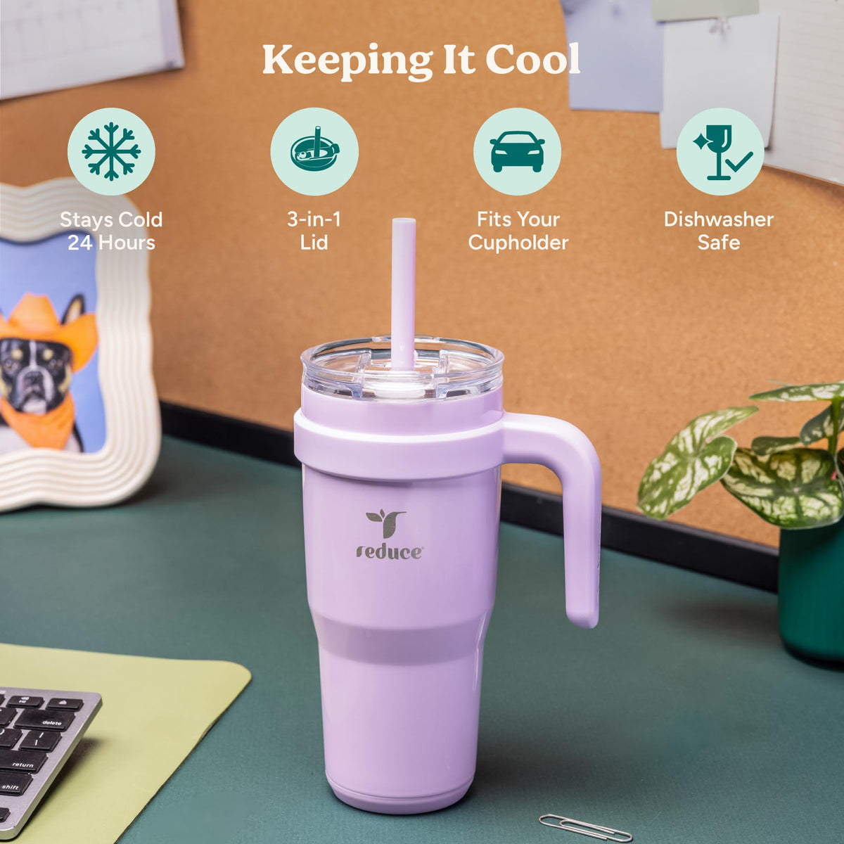 REDUCE Soft Sit base keeps tumbler steady in cupholders