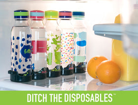 REDUCE WaterWeek dishwasher-safe bottle label, easy cleaning after workouts