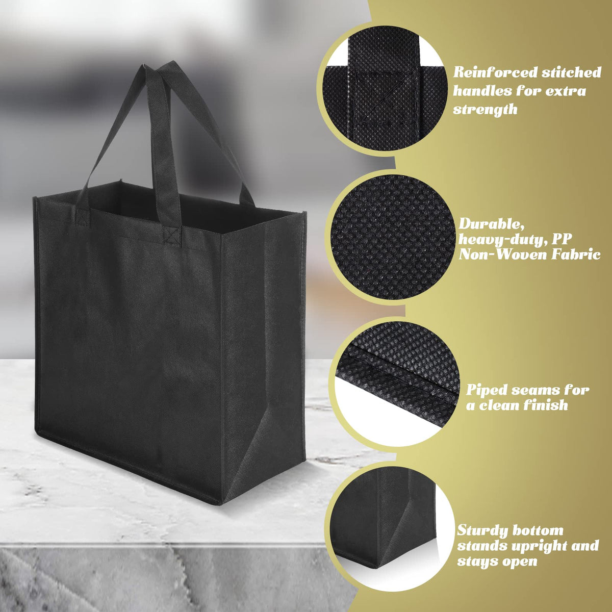 Reginary tote size 32x16x30cm fits groceries and books for storage.