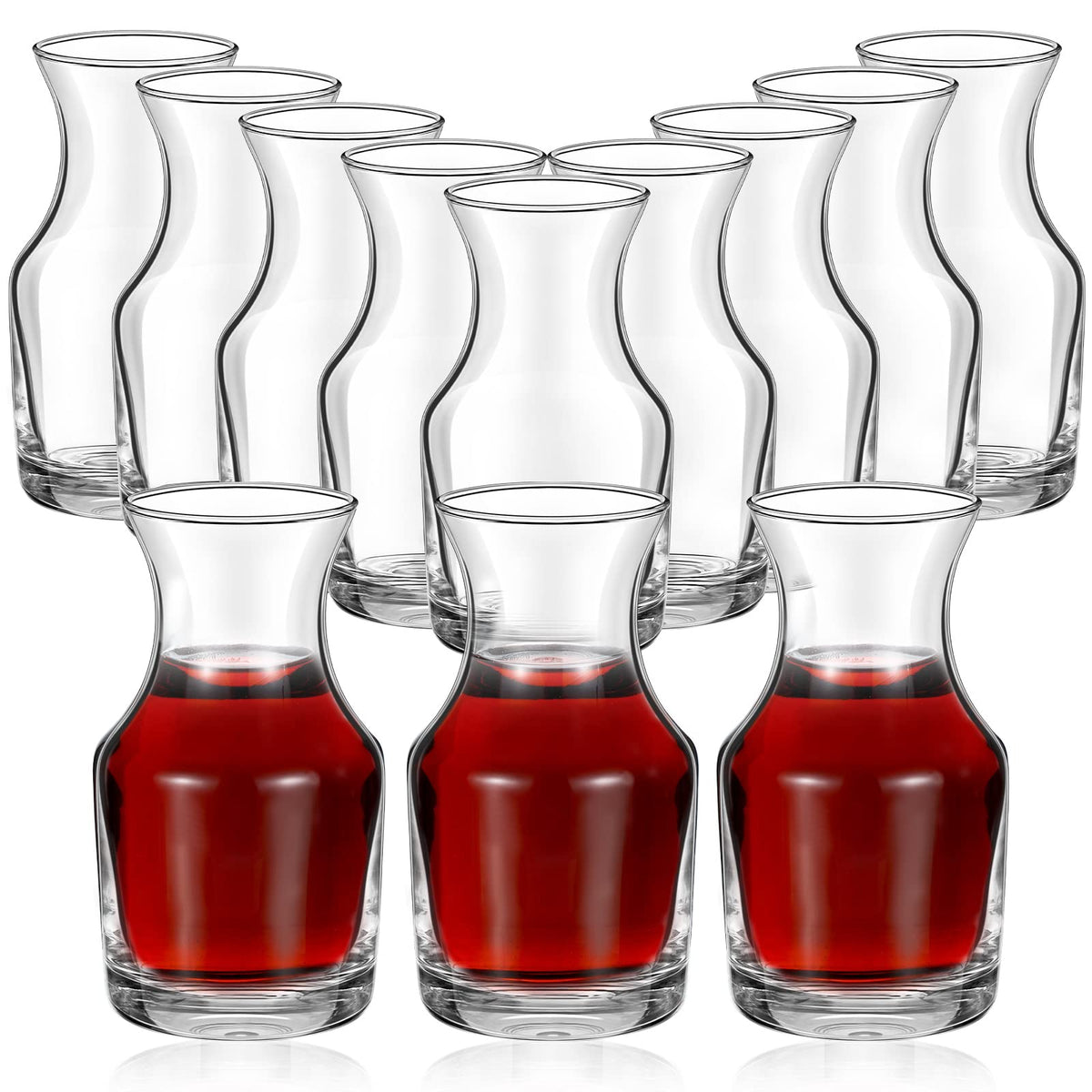 Remagr 12-pack mini wine carafe 6.5 oz shown for tasting sessions and easy sharing.
