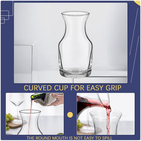 Remagr clear glass wine decanter highlights wine color and clarity for quick evaluation.