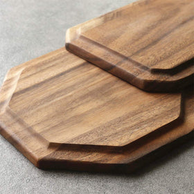 Renawe acacia hand-carved tray from a single piece