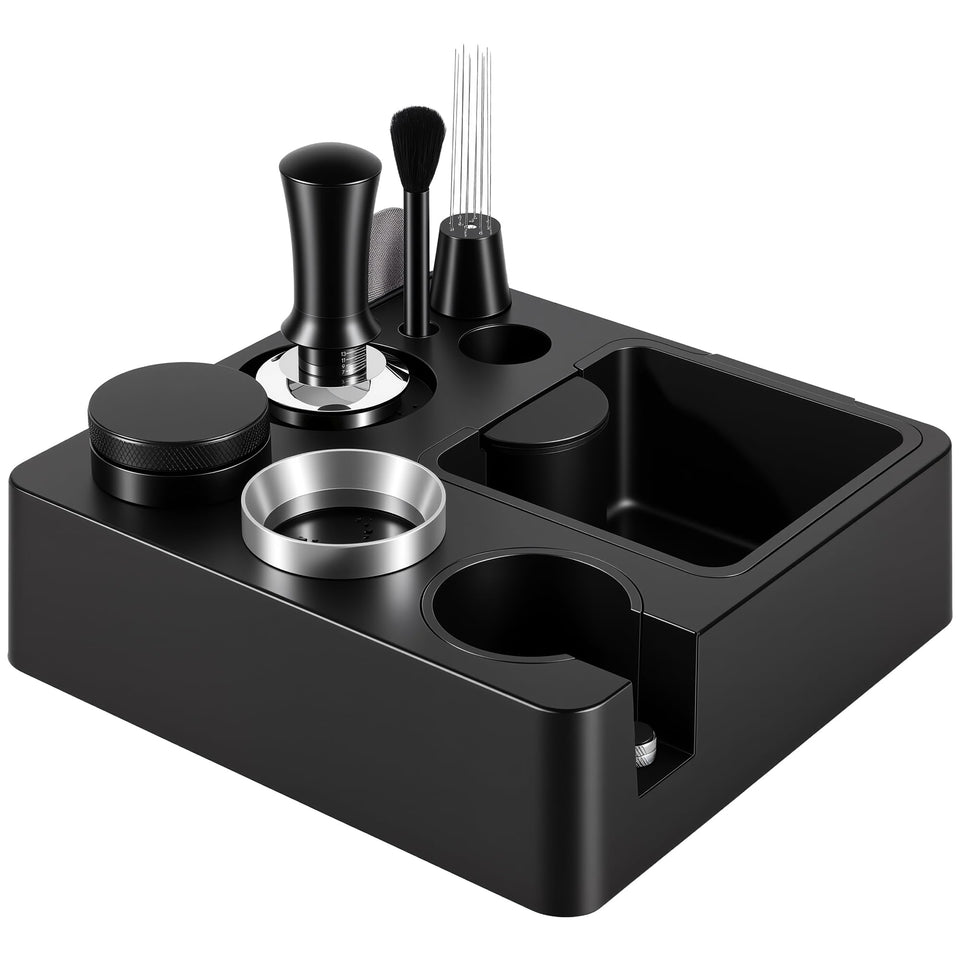Reoszeank 54mm portafilter fit for Breville models enables quick, clean setup.