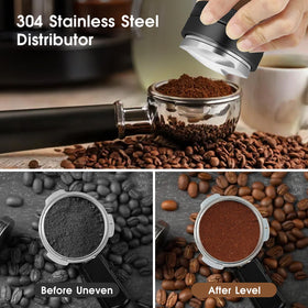 Reoszeank calibrated espresso tamper for consistent tamping.