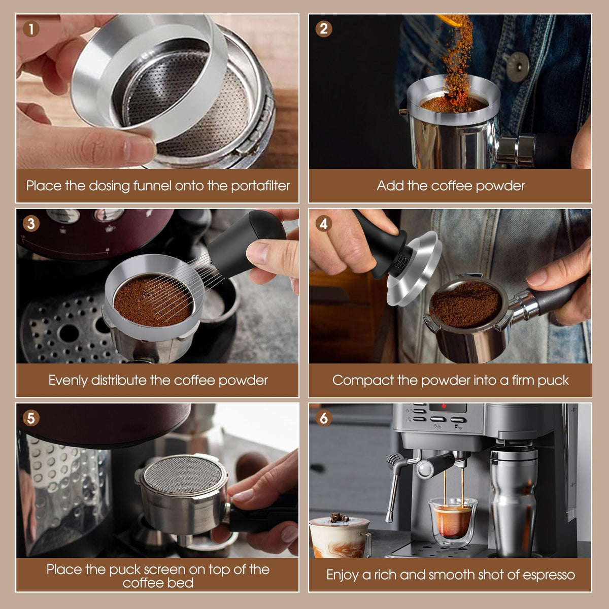 Reoszeank ergonomic tamper handle designed for comfortable tamping