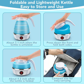 Resgitiati travel kettle multipurpose use for camping, dorms, and offices