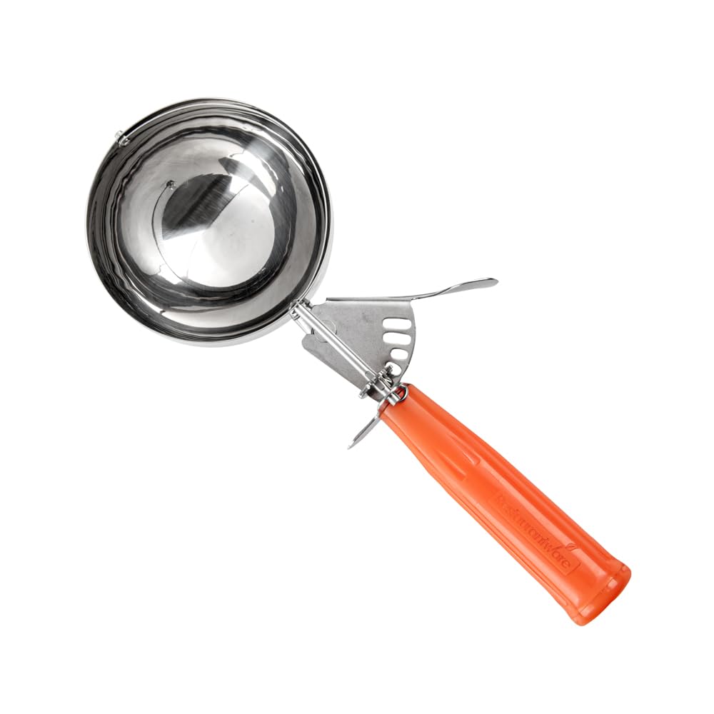 Restaurantware Met Lux 4 oz gray scoop ideal for batter portions
