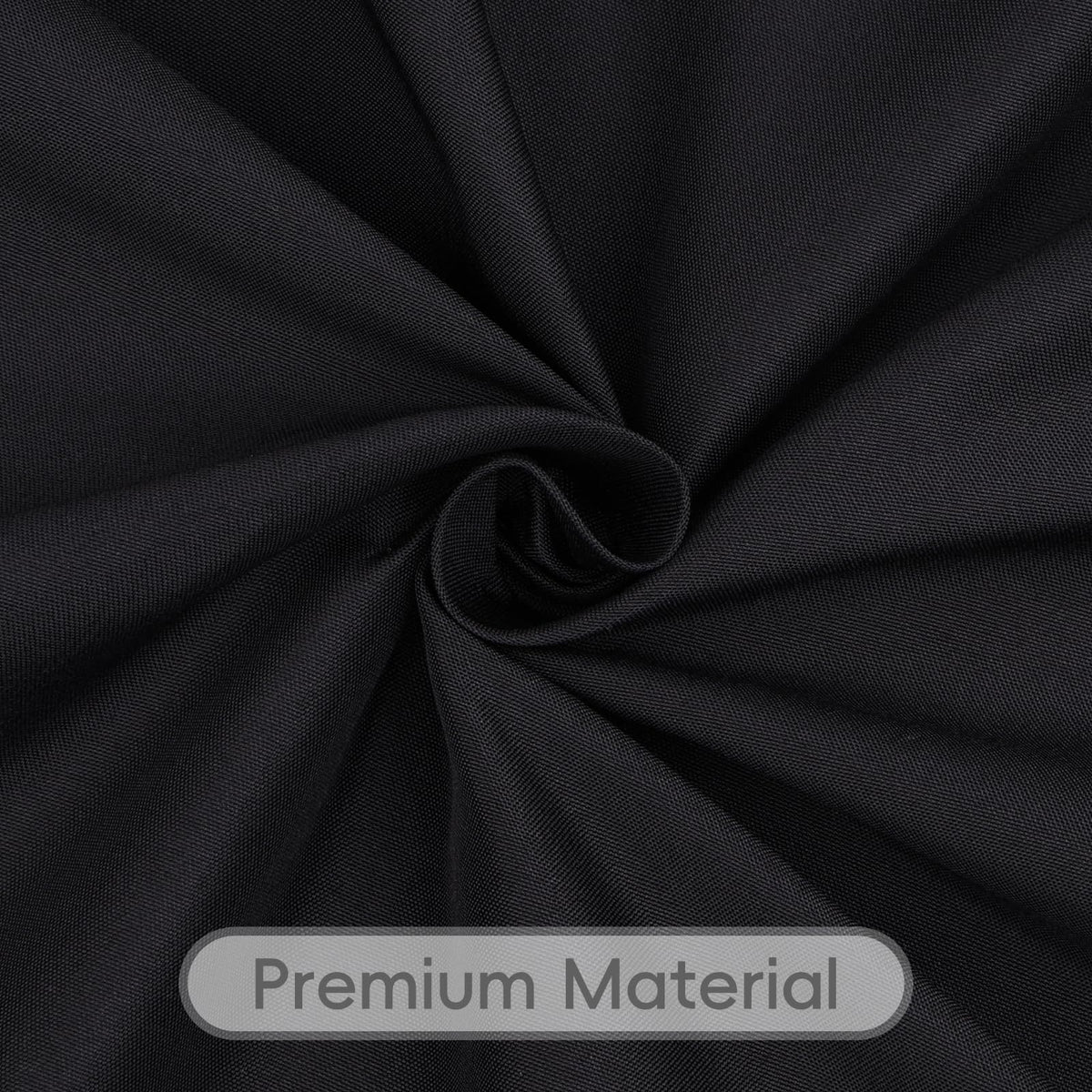 RestfulGlow polyester tablecloth showing easy-care washing features