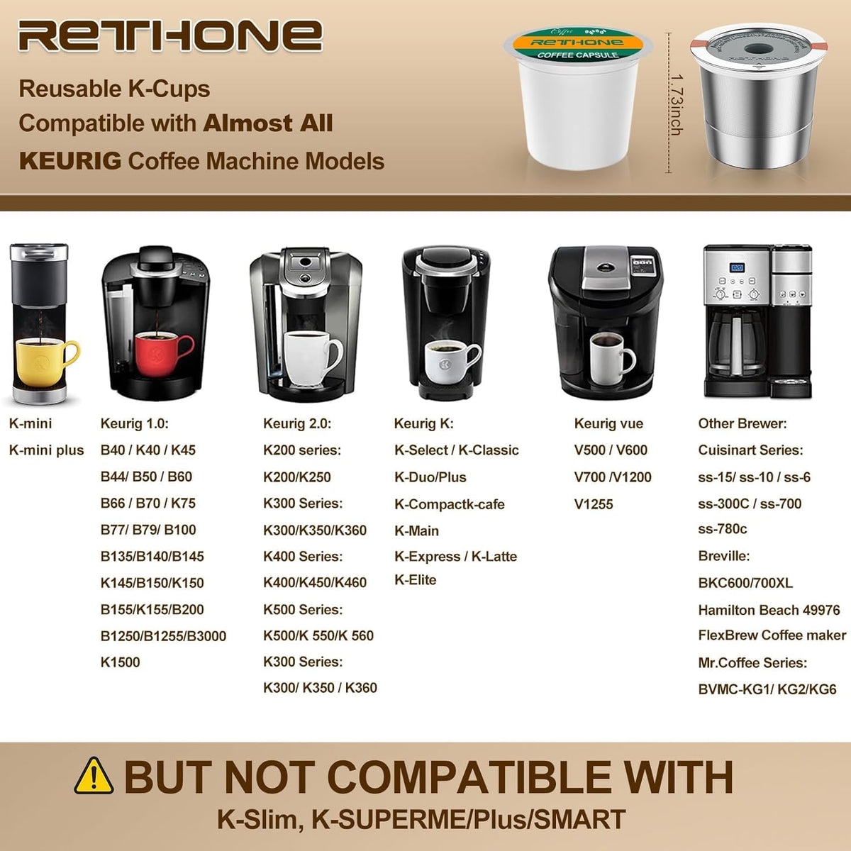 Dense mesh filtration keeps grounds out for a cleaner cup