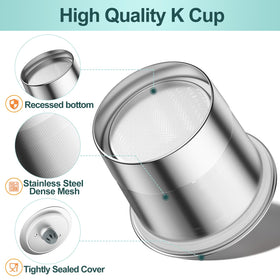 Compatible with Keurig 1.0 and 2.0 machines for flexible brewing options.