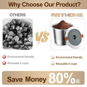 Dishwasher-safe RETHONE pod for easy cleaning after use.