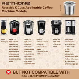 RETHONE tight-seal lid-body assembly prevents leaks during Keurig brewing