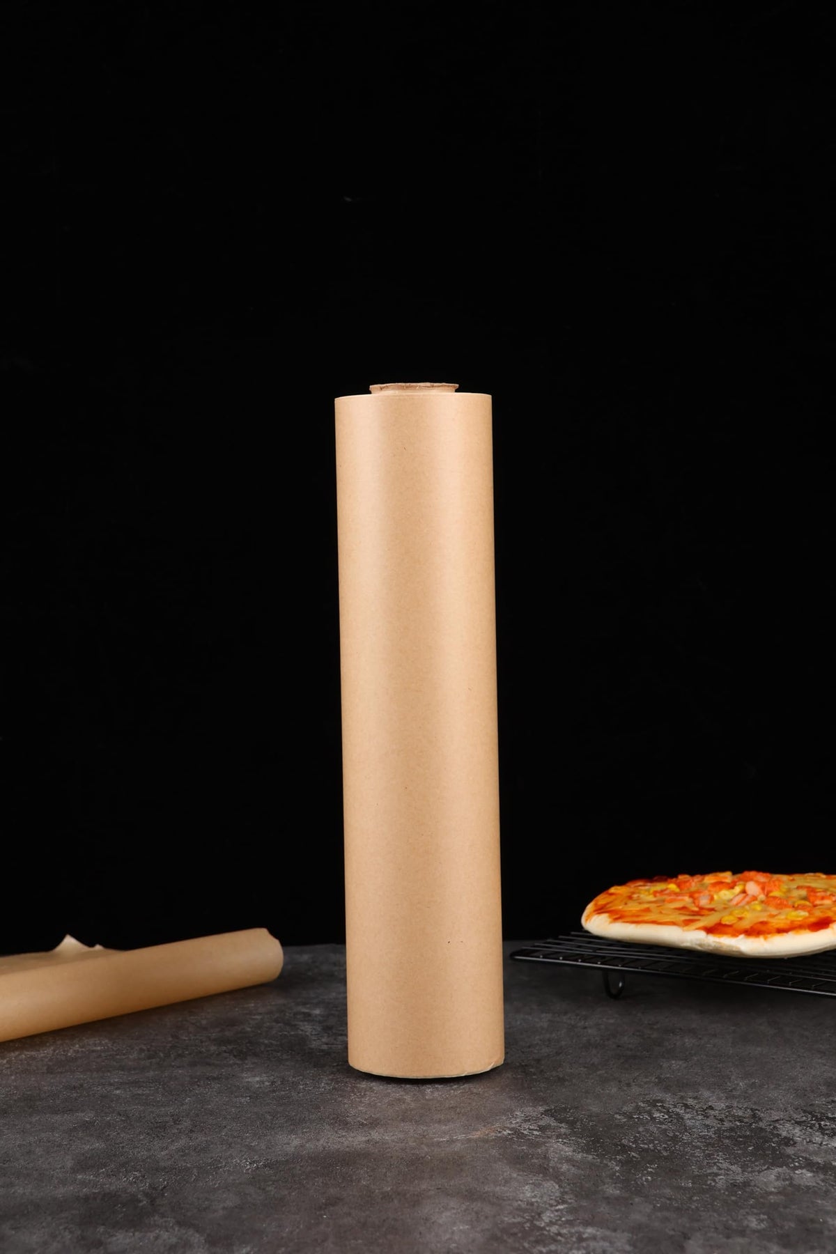 RGUNALS parchment roll shows integrated slide cutter for precise sheet lengths.