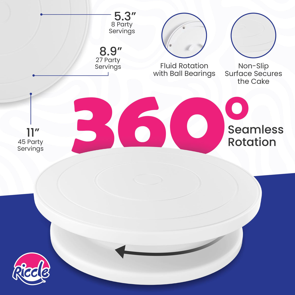 RICCLE 50 disposable 16-inch piping bags for mess-free decorating