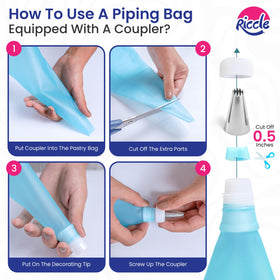 RICCLE icing piping tips 24 count for a variety of designs