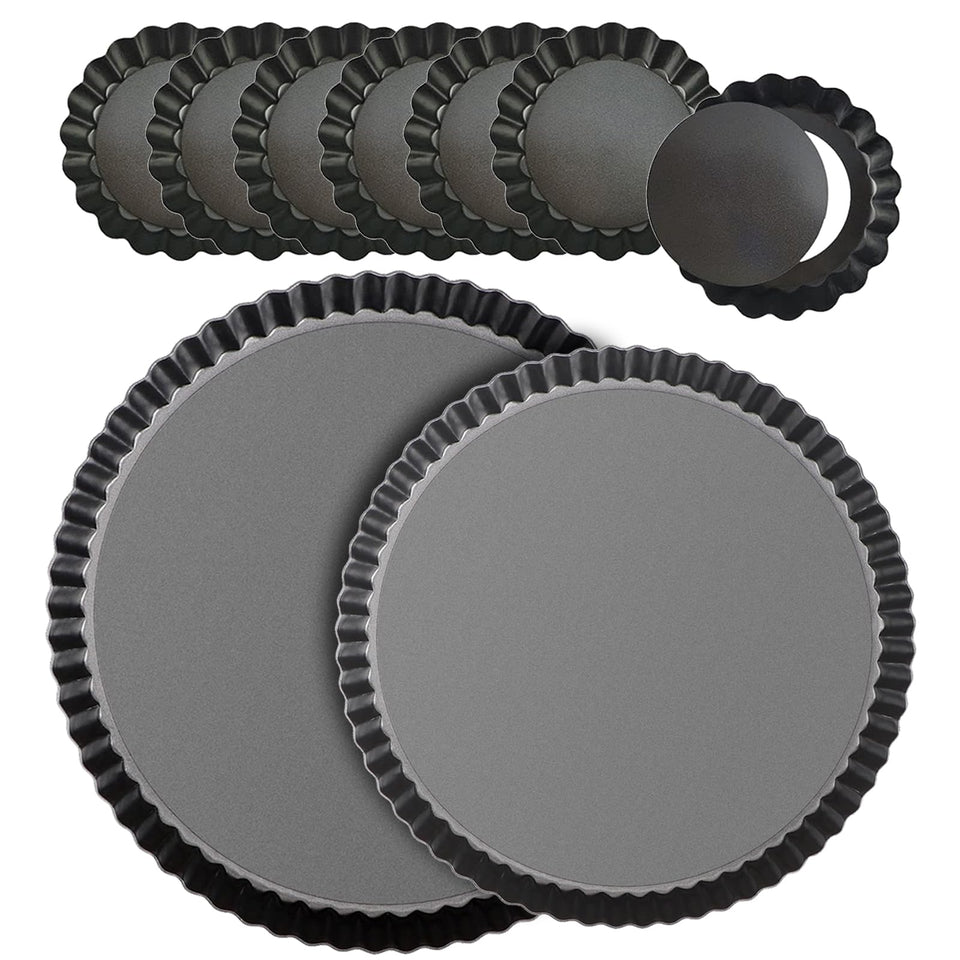 RICHSC-PAN 11-inch tart pan with removable bottom for easy crust release.