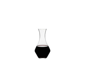 Riedel Cabernet decanter close-up showing crystal clarity for aeration and precise pouring