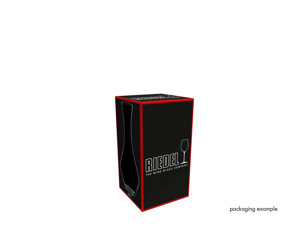 Riedel Cabernet decanter illustrating sediment separation in serving