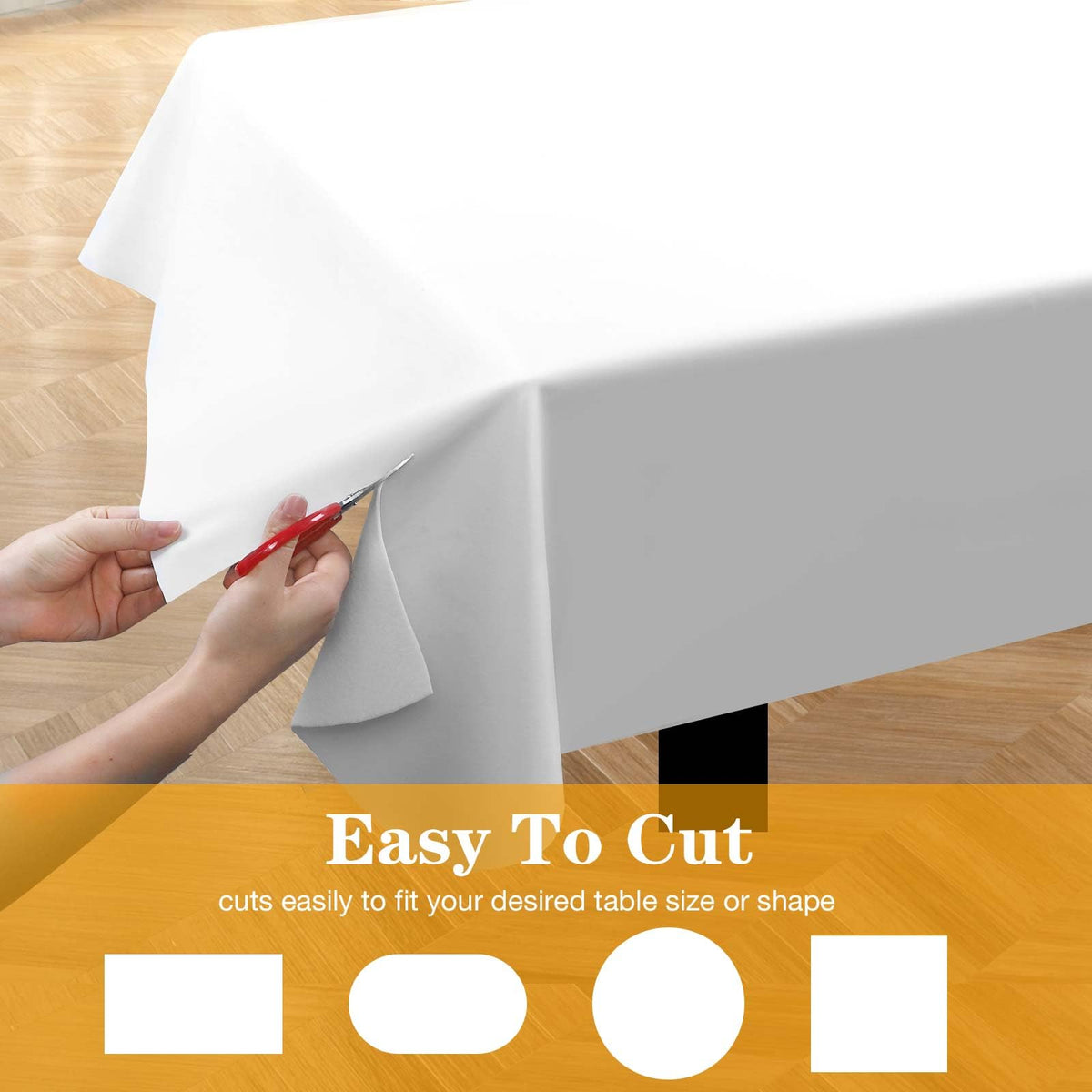 RINOZO table pad cut-to-fit for any table shape.
