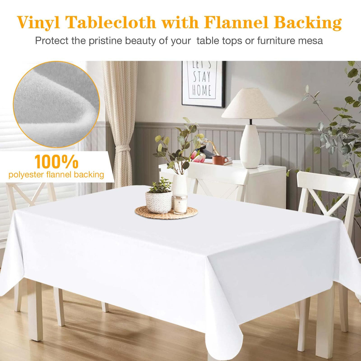 RINOZO protector with soft flannel backing prevents slipping during meals.