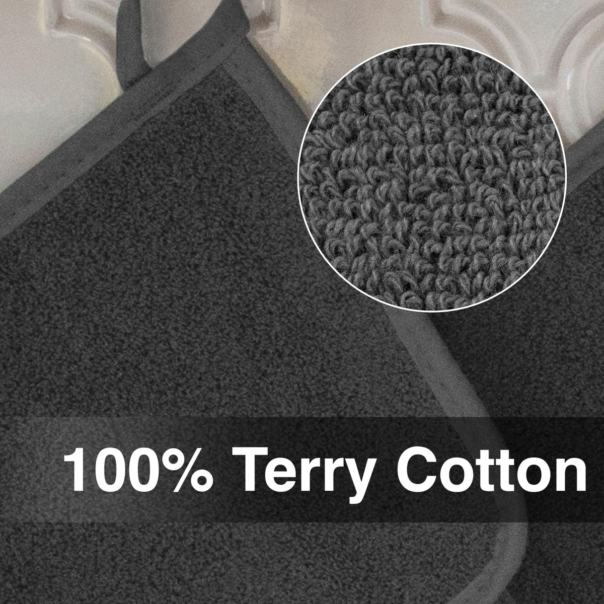 RITZ Terry Potholder 100% cotton provides a reliable grip for oven tasks.