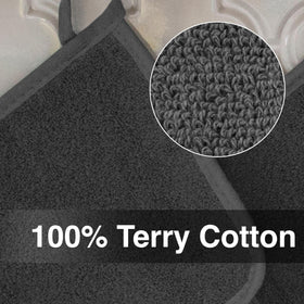 RITZ Terry Potholder 100% cotton provides a reliable grip for oven tasks.