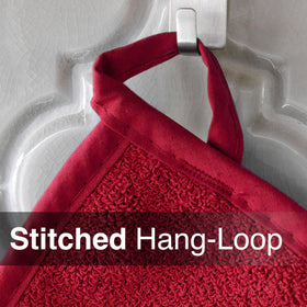 Ritz Terry Potholder is machine washable for easy cleaning.