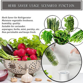 Rkssws herb keeper transparent window lets you see herbs at a glance.